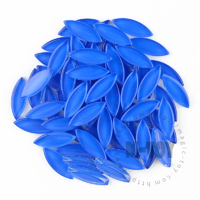 Blue Leaf-shaped Mandala Glass Mosaic 925TY-CC715