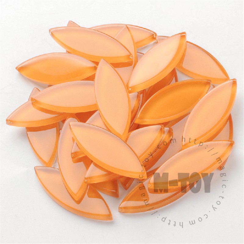 Orange Leaf-shaped Mandala Glass Mosaic 1442TY-CC945