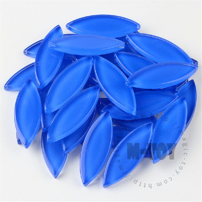 Blue Leaf-shaped Mandala Glass Mosaic 1442TY-CC715