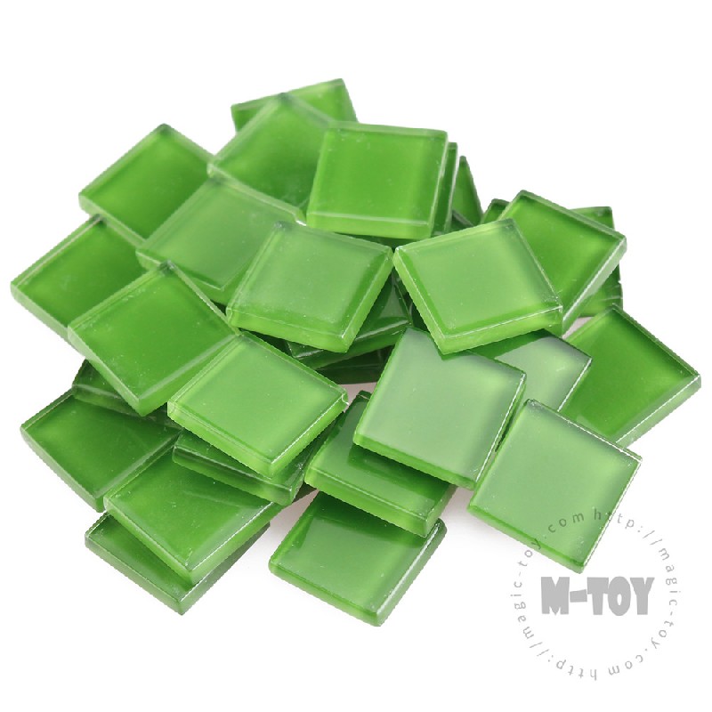 Green Square Crystal Glass Mosaic 20-CC605