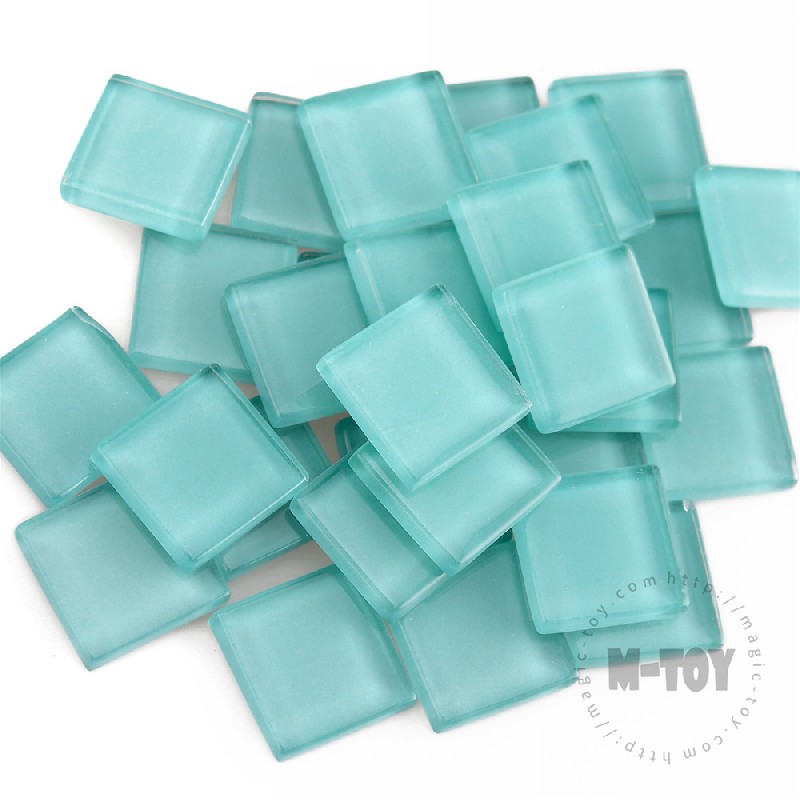 Turquoise Square Crystal Glass Mosaic 20-CC621