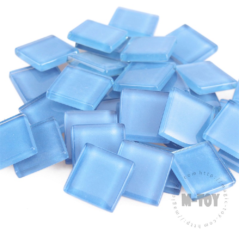 Blue Square Crystal Glass Mosaic 20-CC722