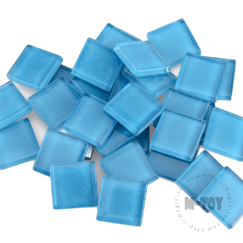 Blue Square Crystal Glass Mosaic 20-CC733