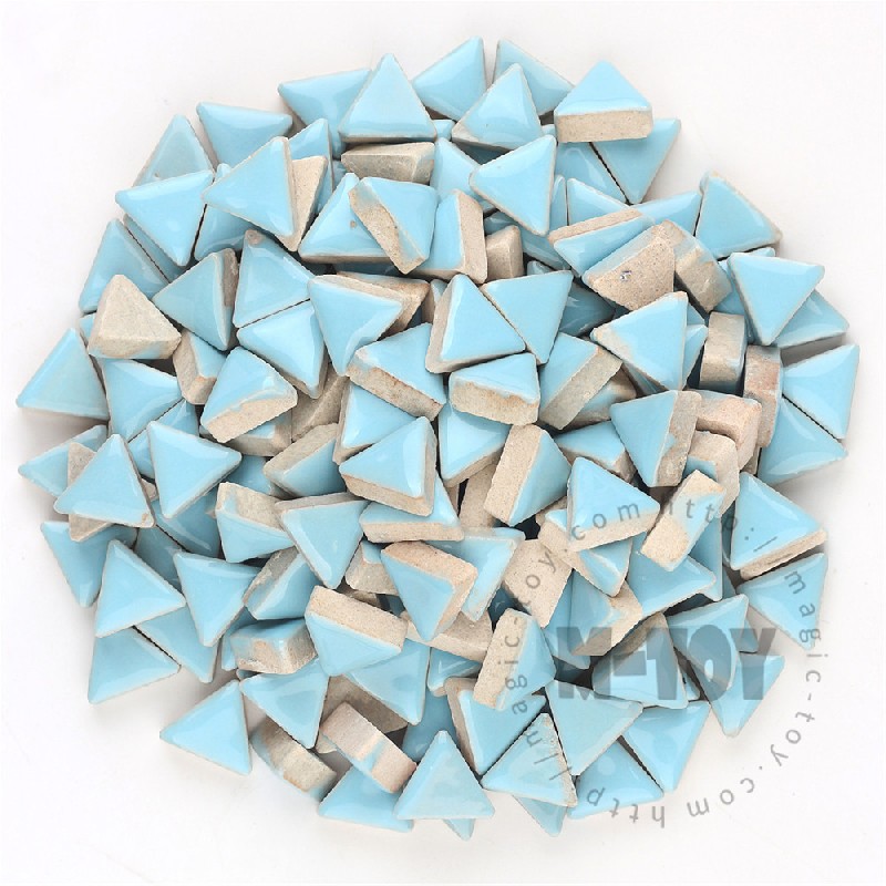 Blue Triangle Shape Ceramic Mosaic 15CJG701