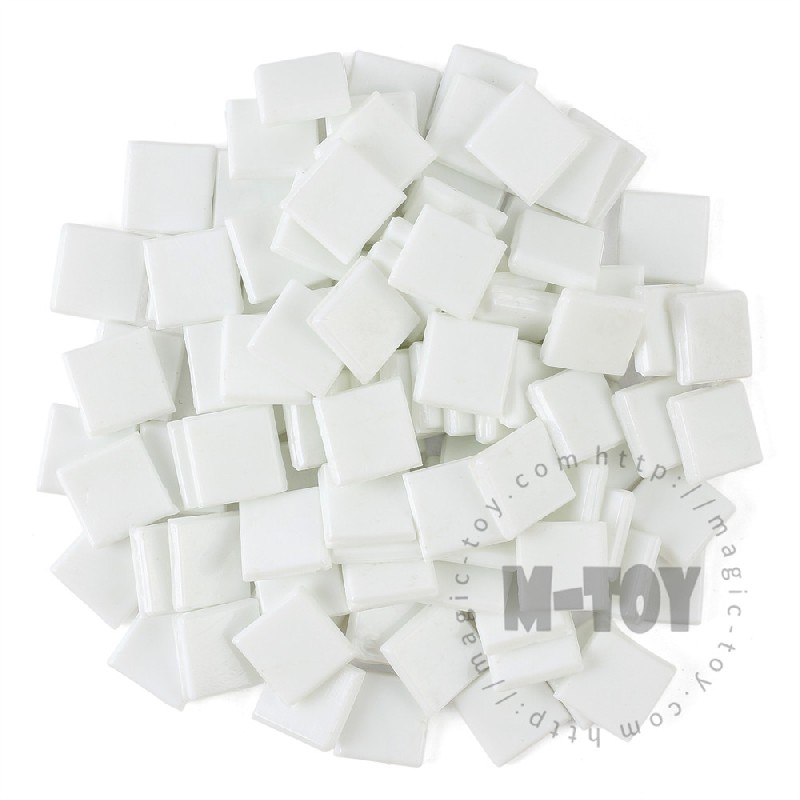 White Square Ice Jade Hot-melting Glass Mosaic WSG102