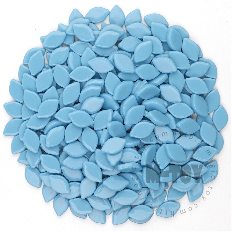 Glossy Blue Small Petals Glass Mosaic SMBG08