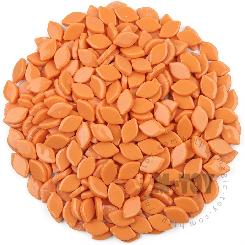 Glossy Orange Small Petals Glass Mosaic SMBG18
