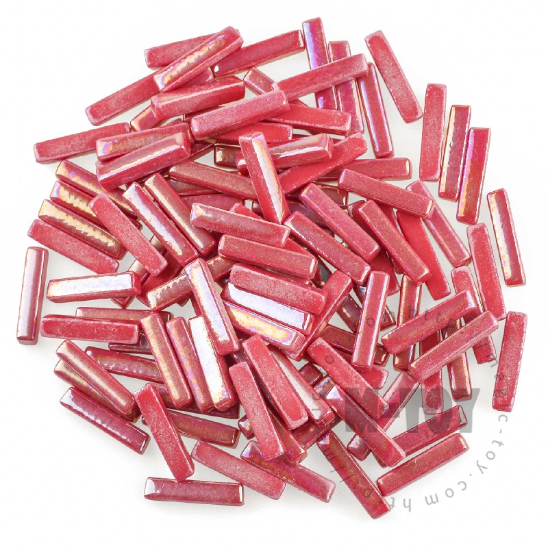 Iridescent Red Stick Glass Mosaic 525SBI16