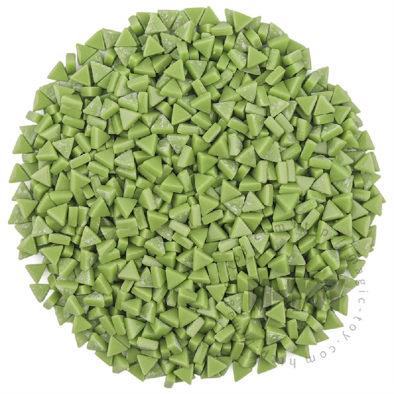 Green Mini Triangle Glass Mosaic 10SJG47