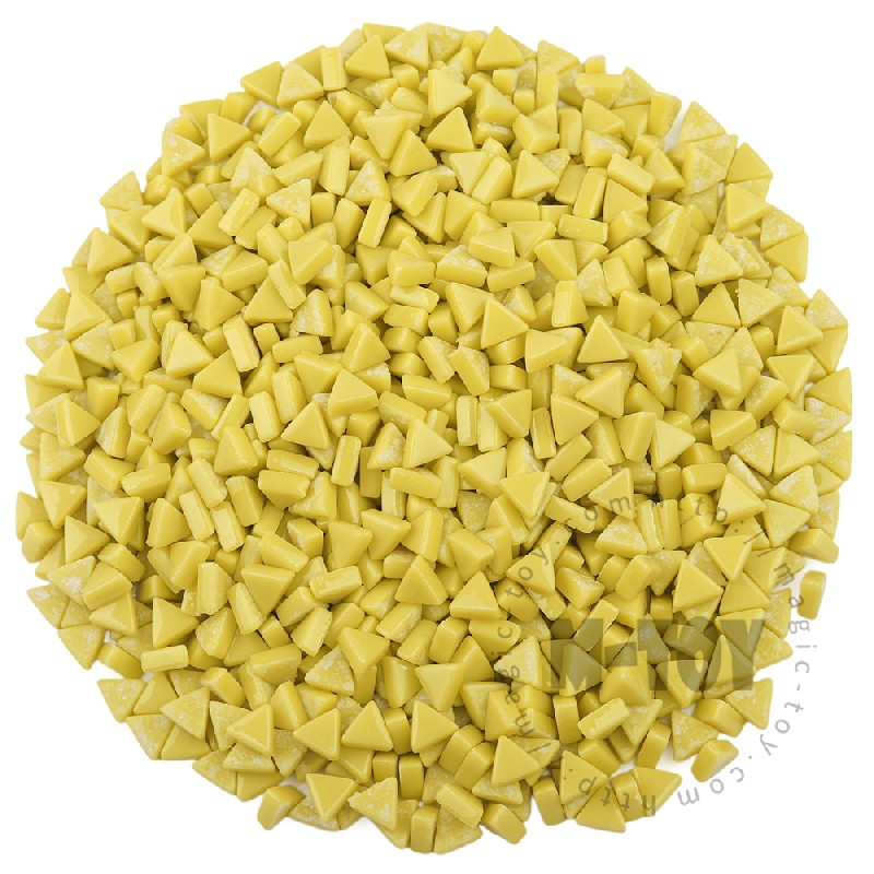 Yellow Mini Triangle Glass Mosaic 10SJG50