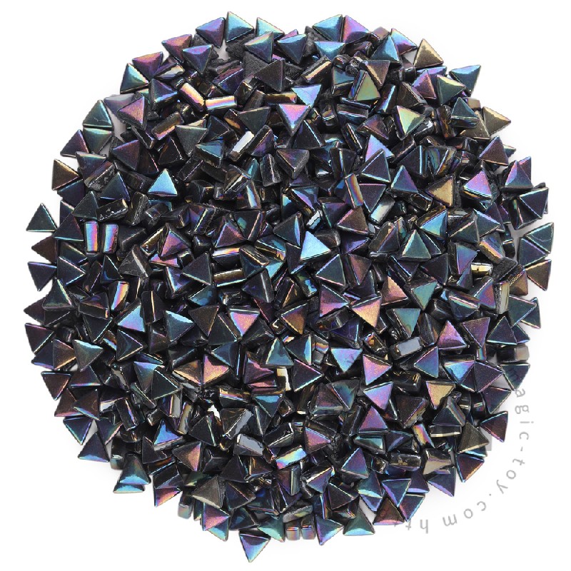 Black Mini Triangle Glass Mosaic 10SJI56