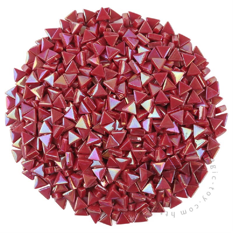 Red Mini Triangle Glass Mosaic 10SJI16