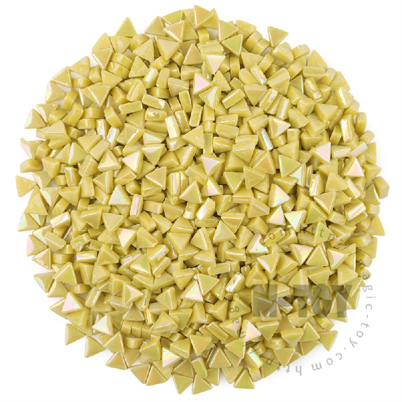 Yellow Mini Triangle Glass Mosaic 10SJI50