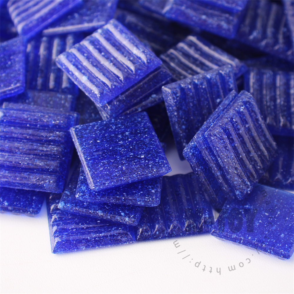 Cobalt Blue Square Vitreous Hot-melting Glass Mosaic 20ASM711