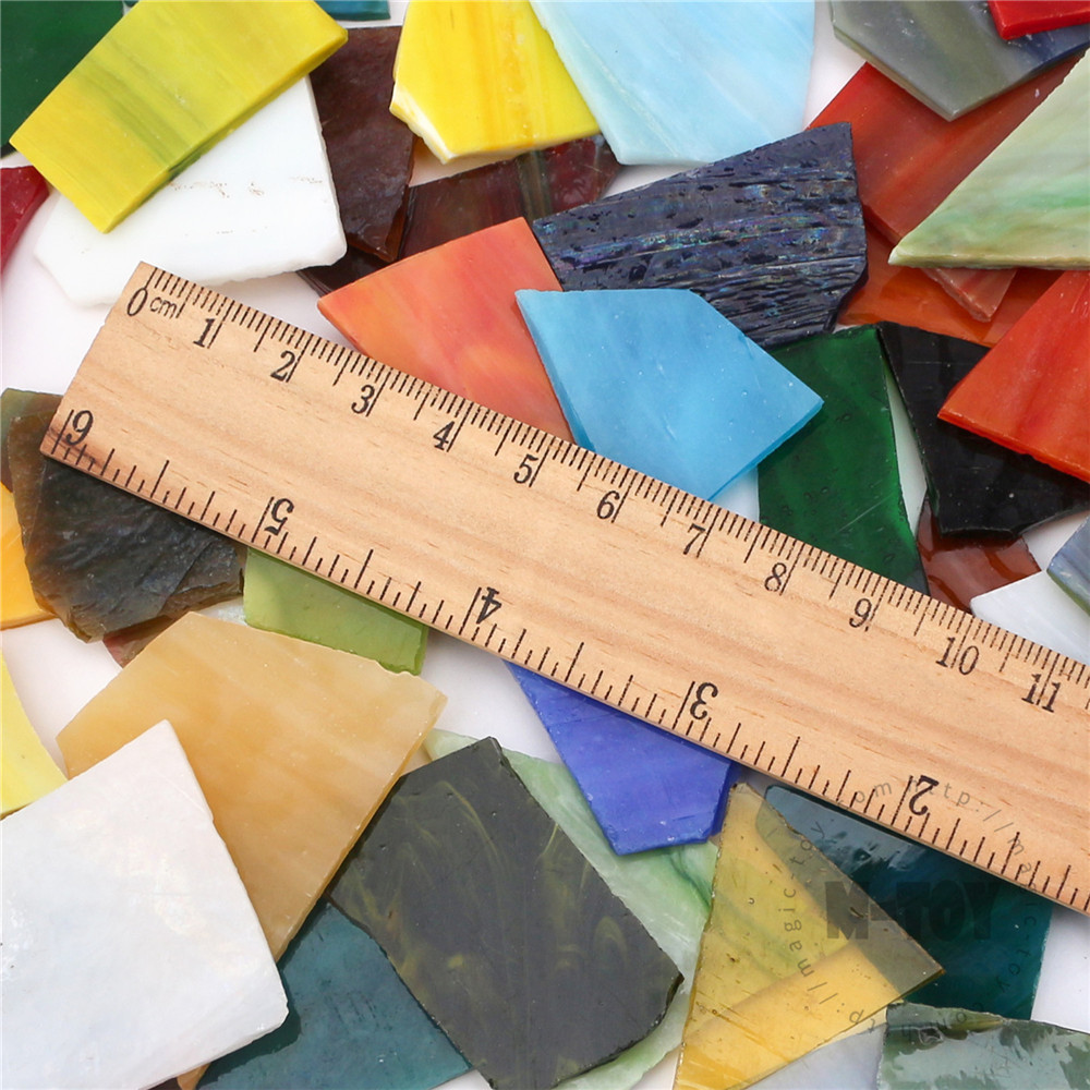 Assorted Color Irregular Opaque Stained Glass Mosaic IR-OG1001