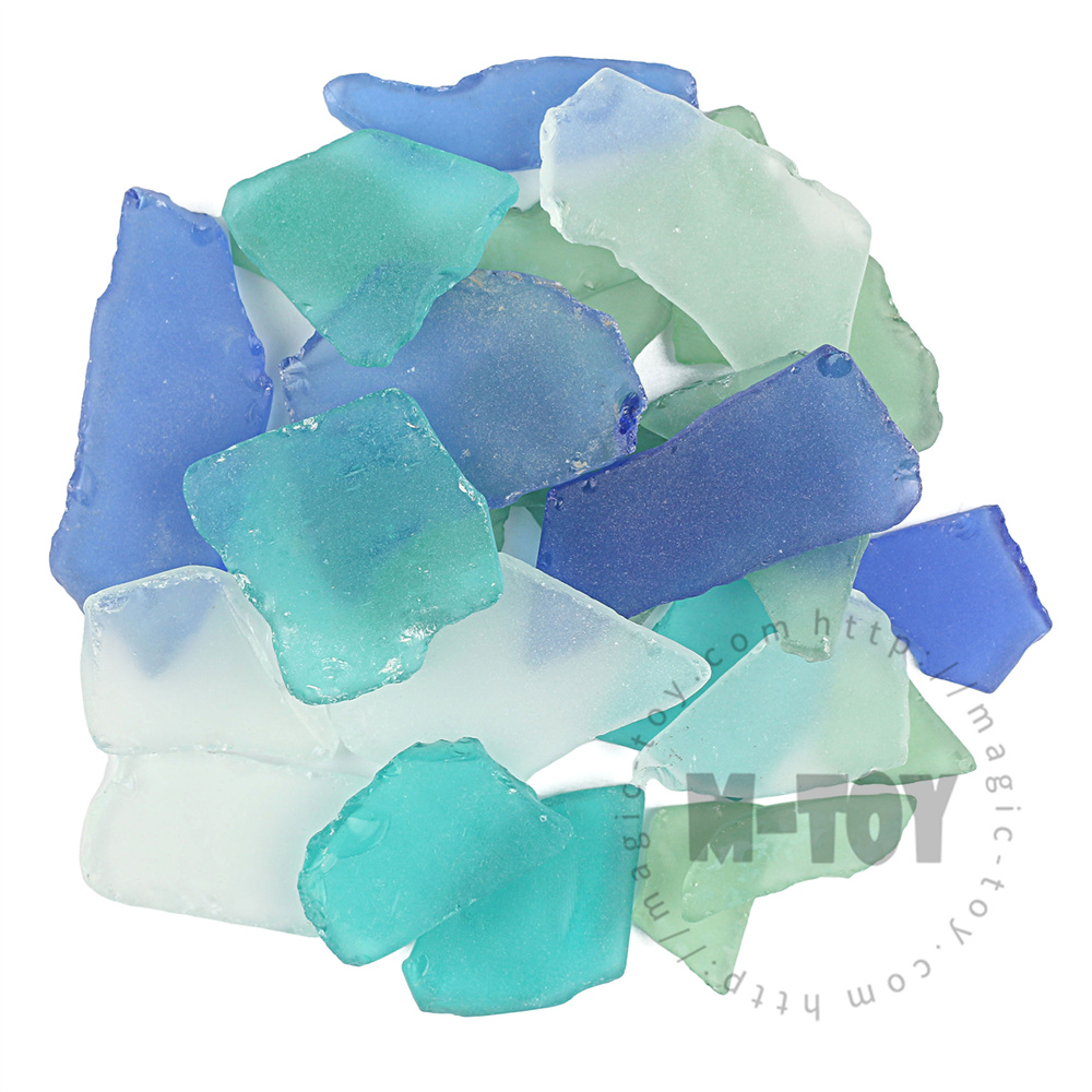 Blue Color Mixed Irregular Sea Glass CD-DW7002-M