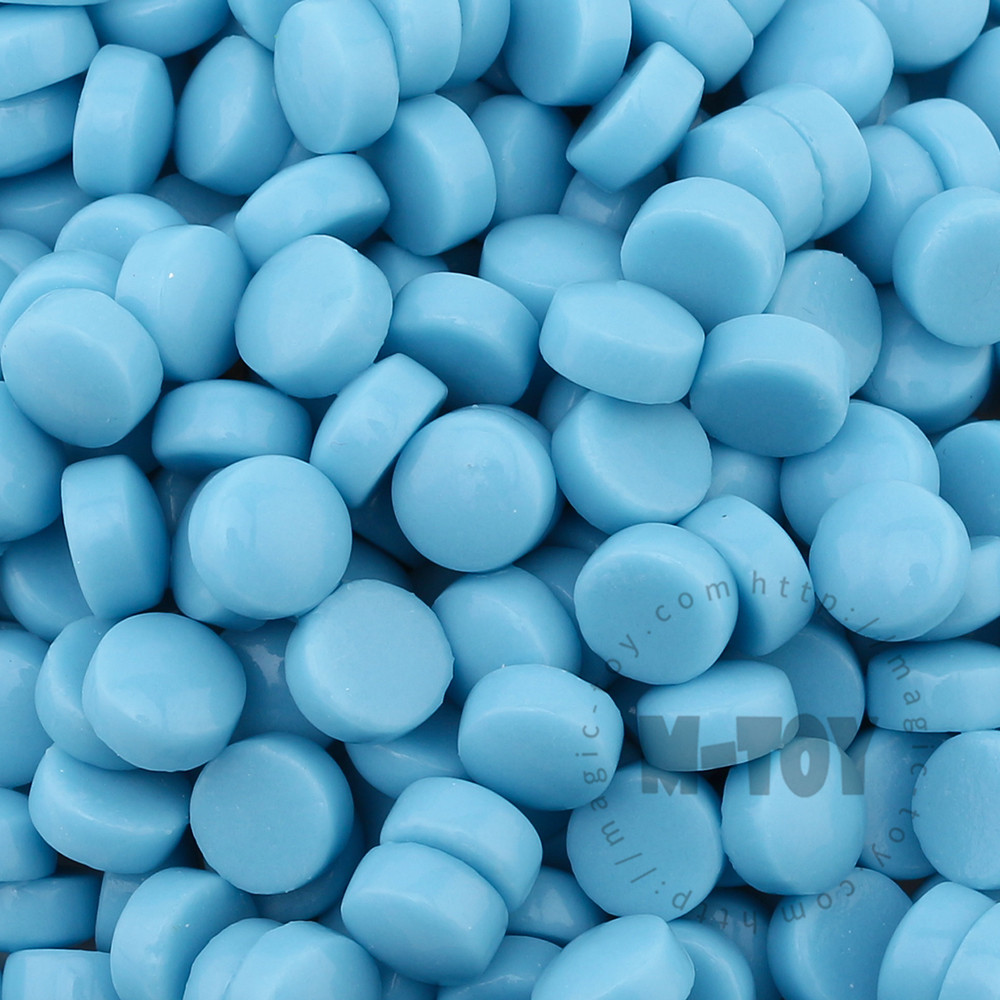 Sky Blue Round Glass Mosaic SR08