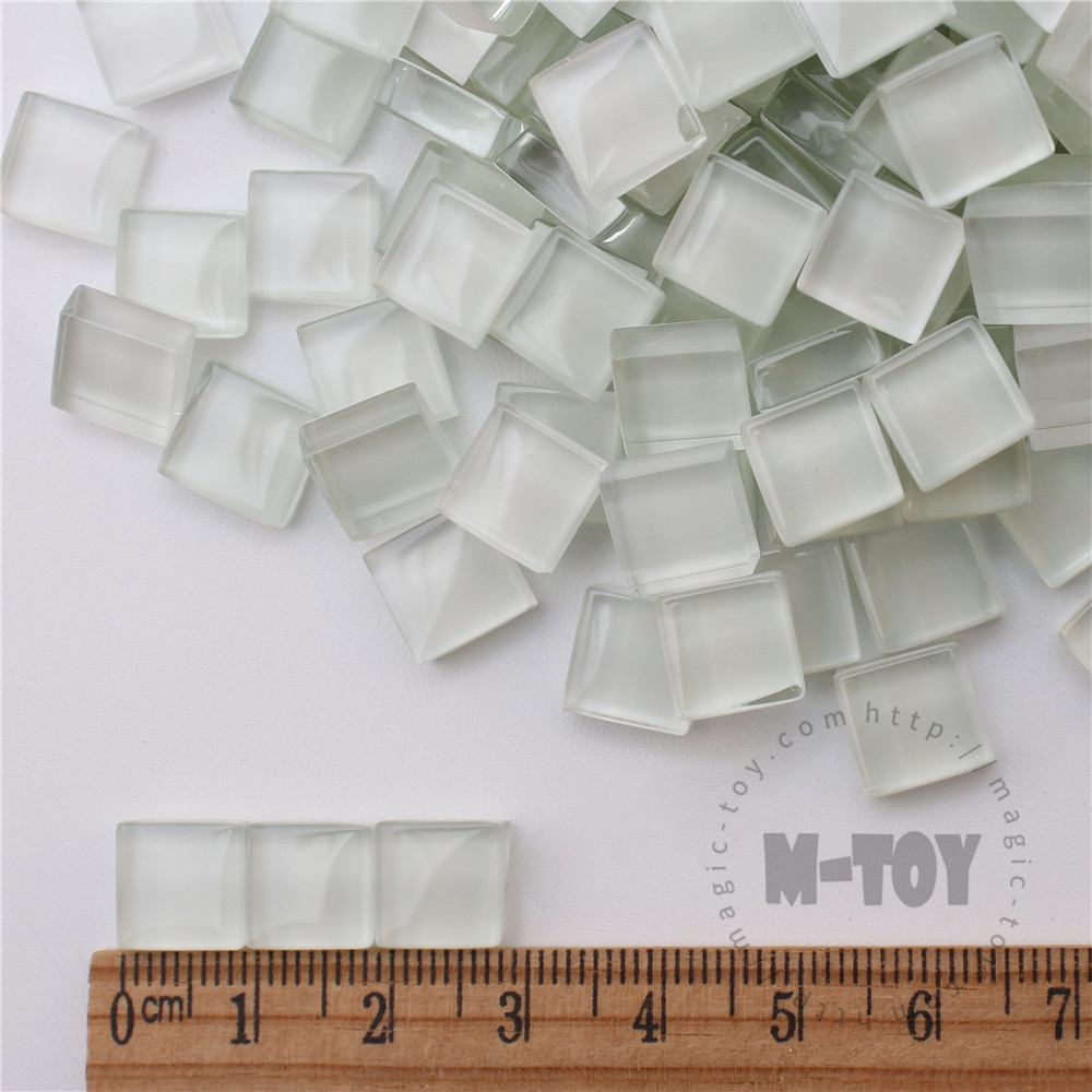 White Square Crystal Glass Mosaic 10-CC100