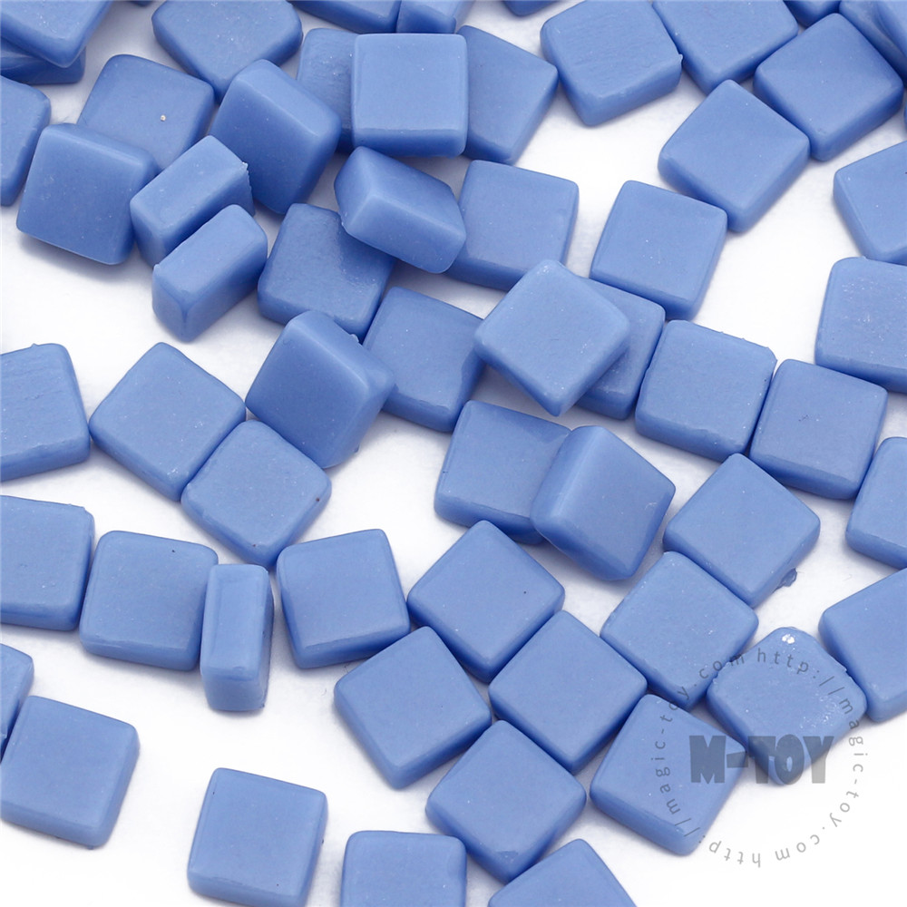 Sky Blue Square Glass Mosaic SS03