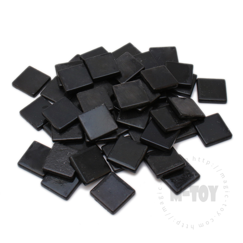 Black Square Glass Mosaic 23SS56