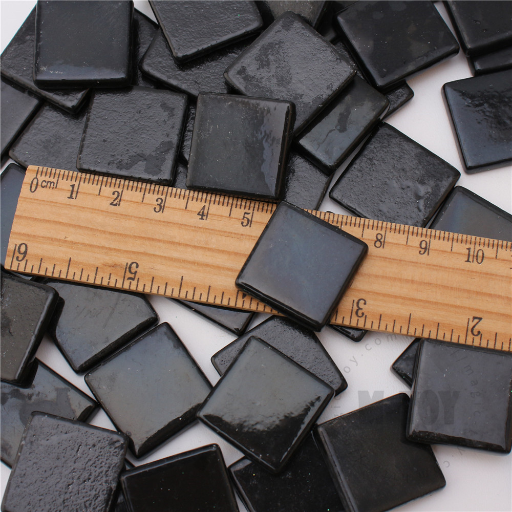 Black Square Glass Mosaic 23SS56