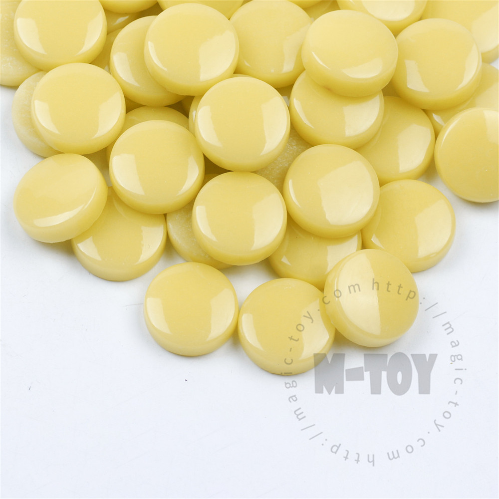 Yellow Round Glass Mosaic 20SR50