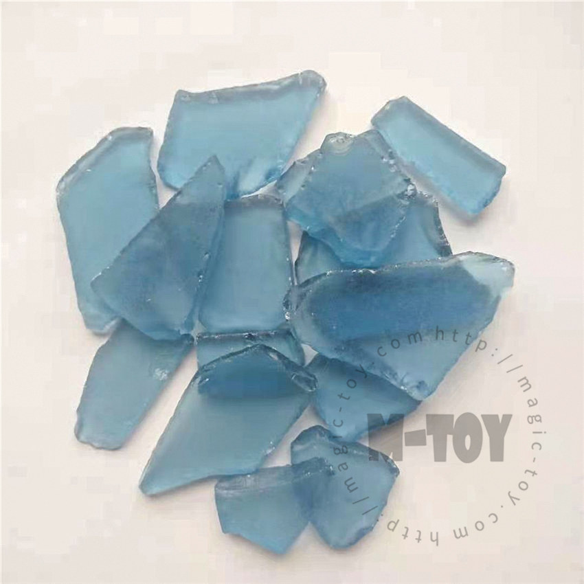 Light Blue Color Irregular Sea Glass CD-HR701-M