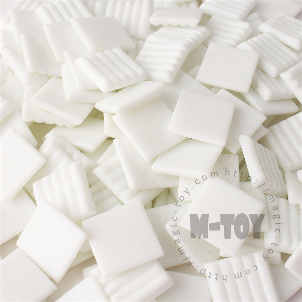 White Square Vitreous Hot-melting Glass Mosaic 20ASM101