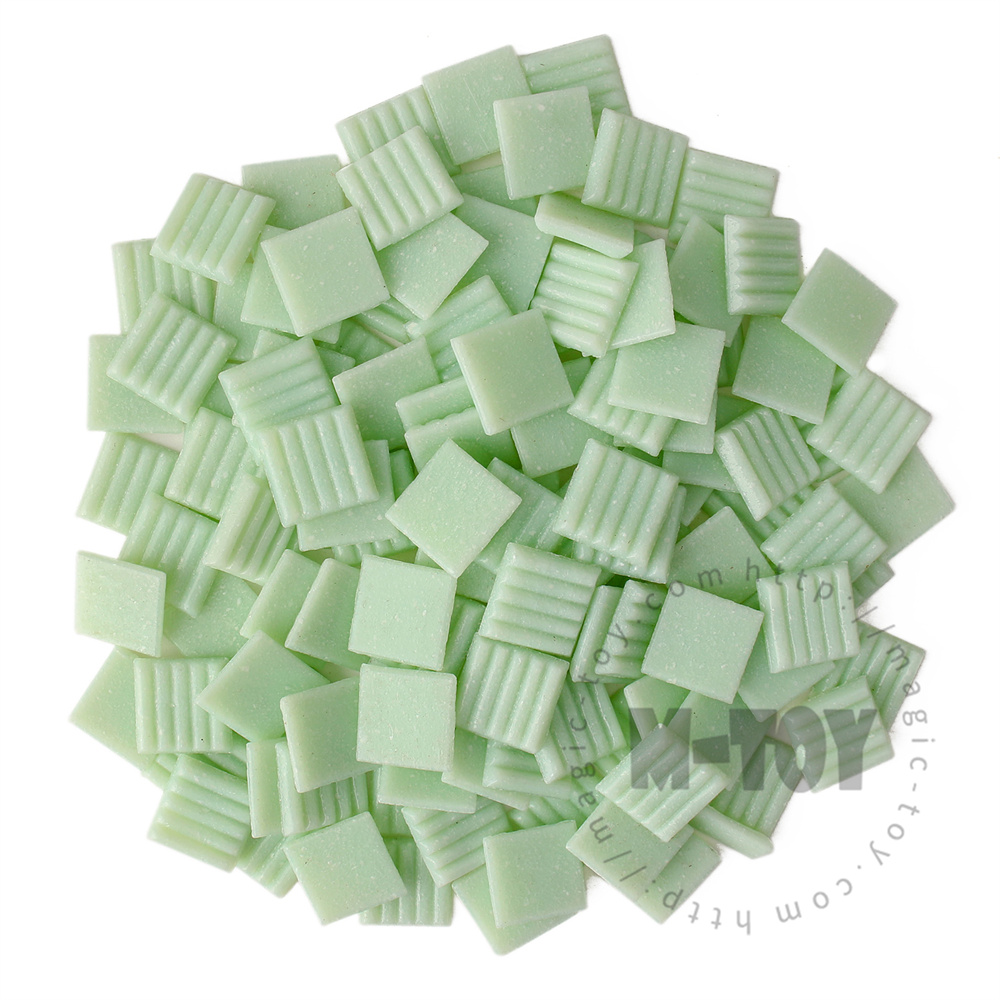 Green Square Vitreous Hot-melting Glass Mosaic 20ASM601