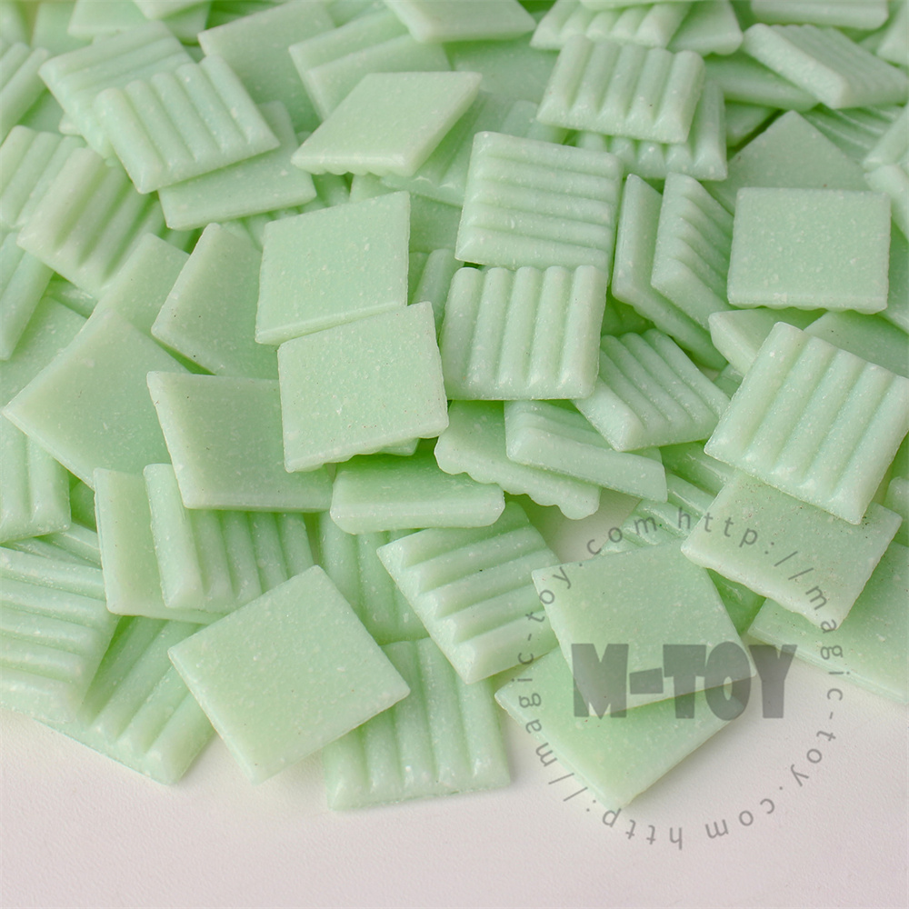 Green Square Vitreous Hot-melting Glass Mosaic 20ASM601