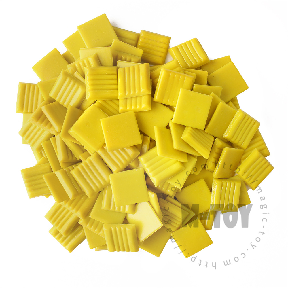 Yellow Square Vitreous Hot-melting Glass Mosaic 20ASM901