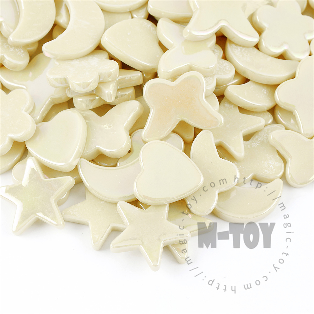 Iridescent Beige Charms Glass Mosaic MU-SSL30