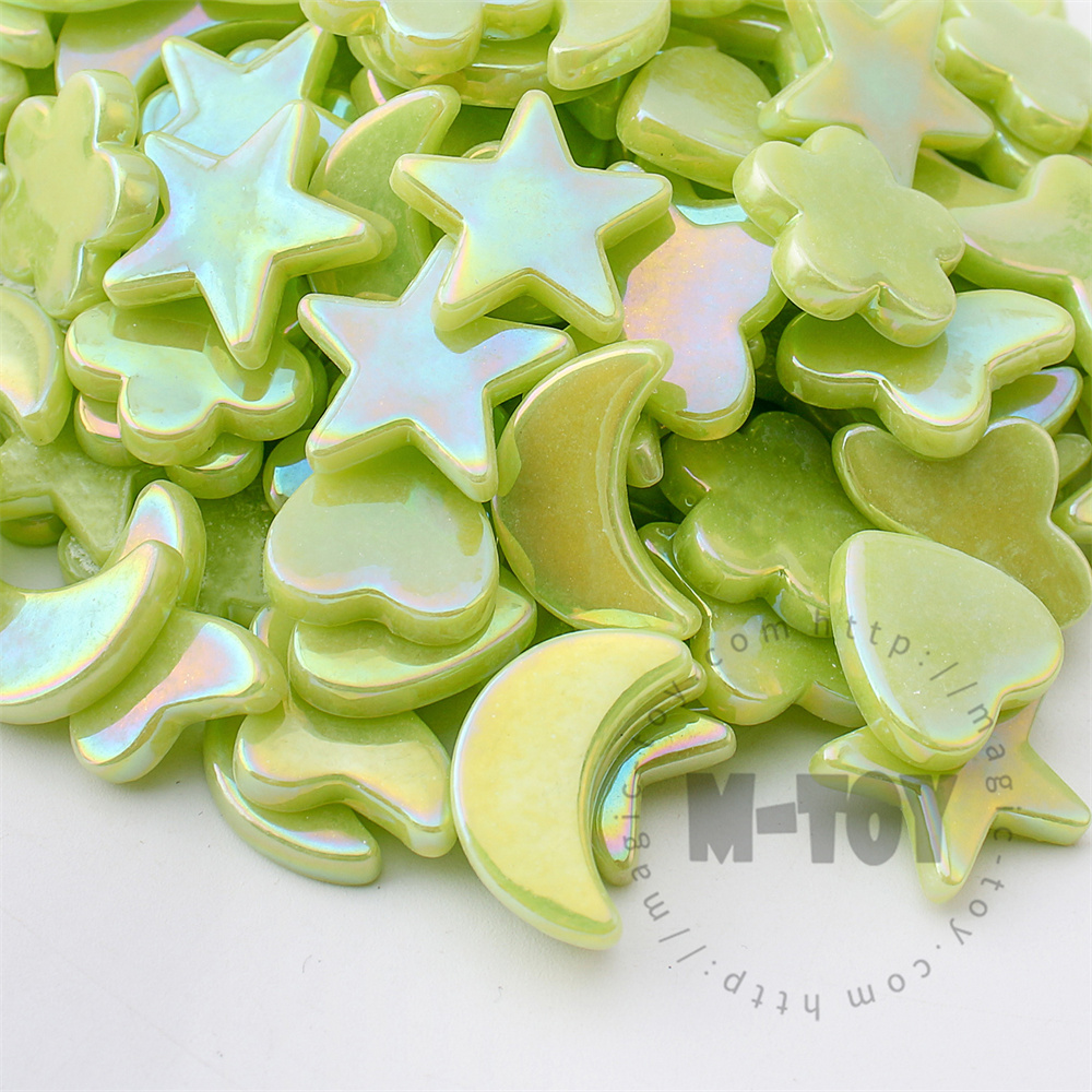 Iridescent Green Charms Glass Mosaic MU-SSL48