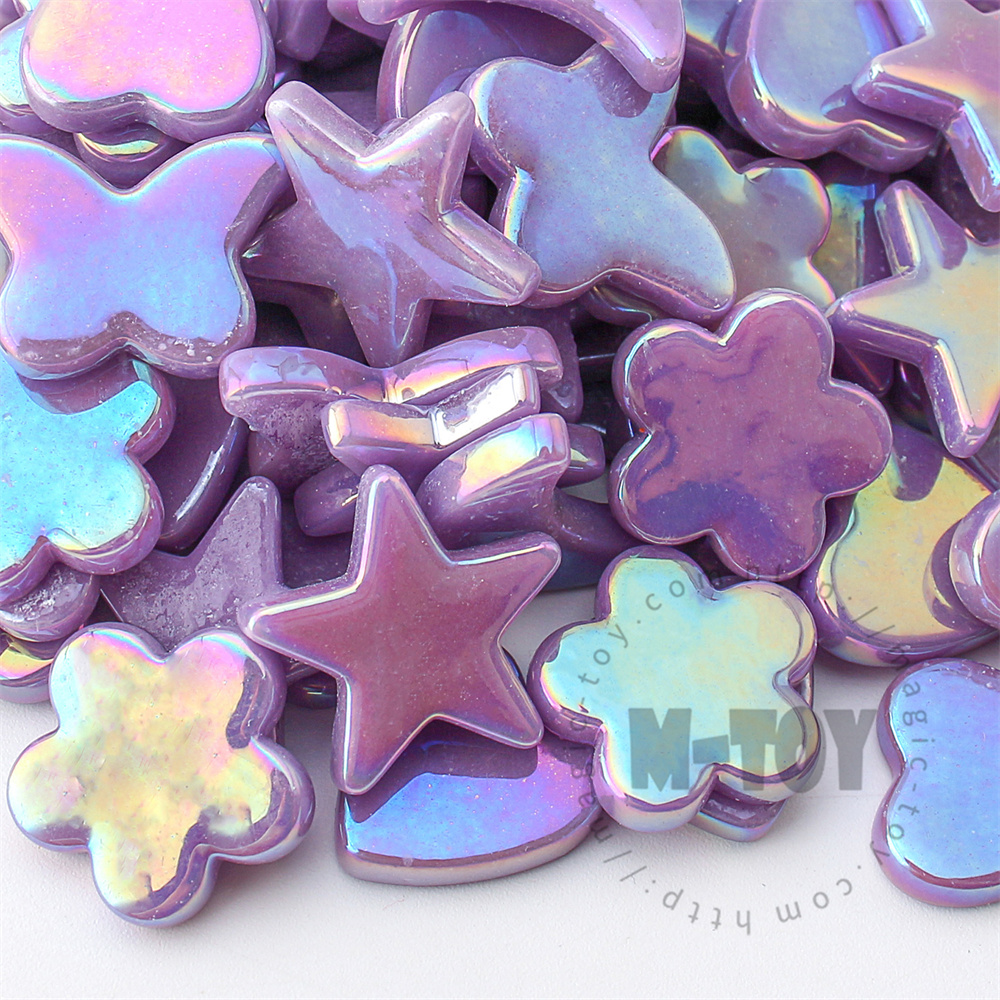 Iridescent Purple Charms Glass Mosaic MU-SSL62