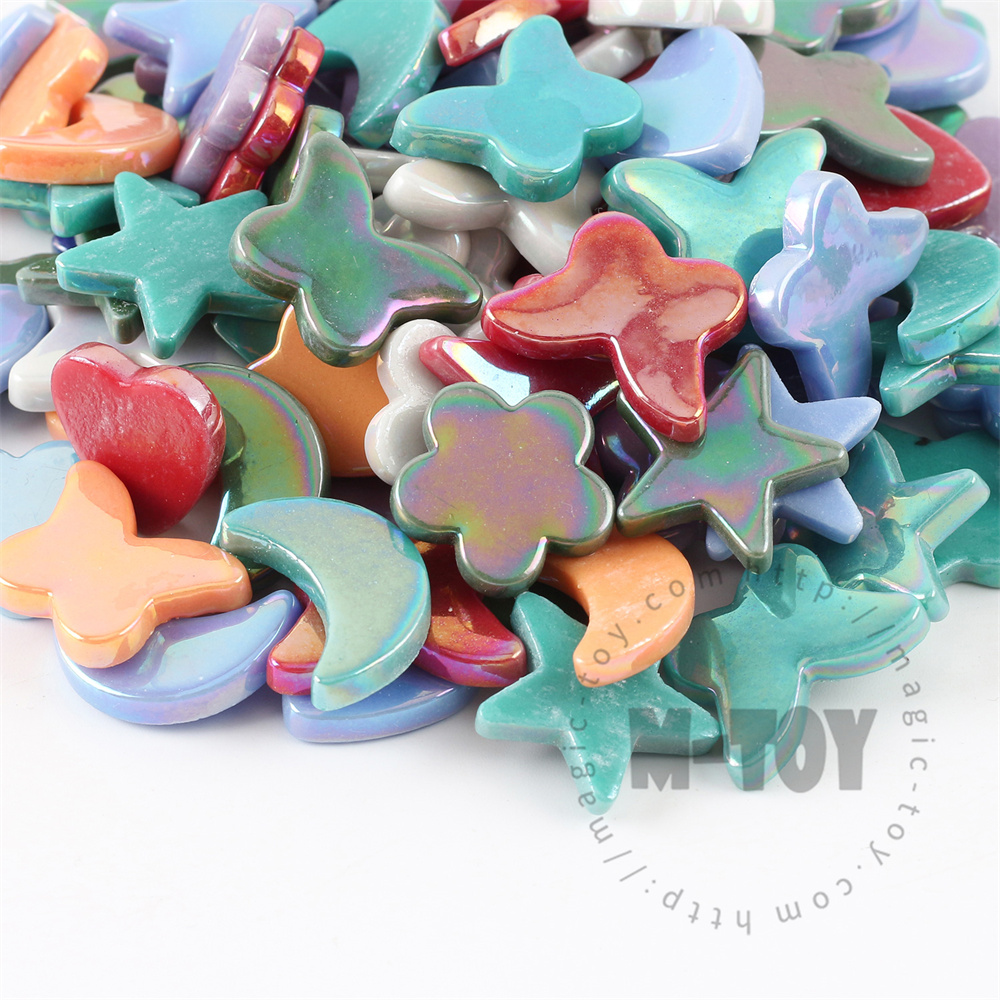 Iridescent Mixed Charms Glass Mosaic MU-SSWL9012