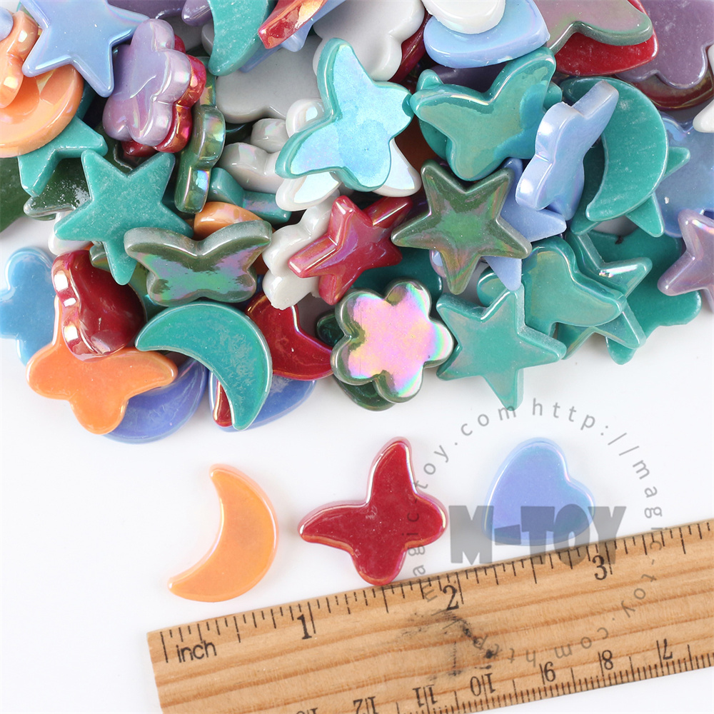 Iridescent Mixed Charms Glass Mosaic MU-SSWL9012