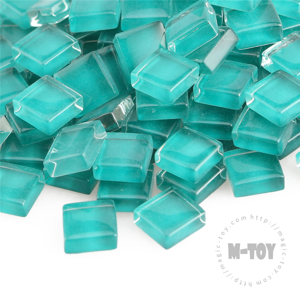 Blue Square Crystal Glass Mosaic 10-CC622