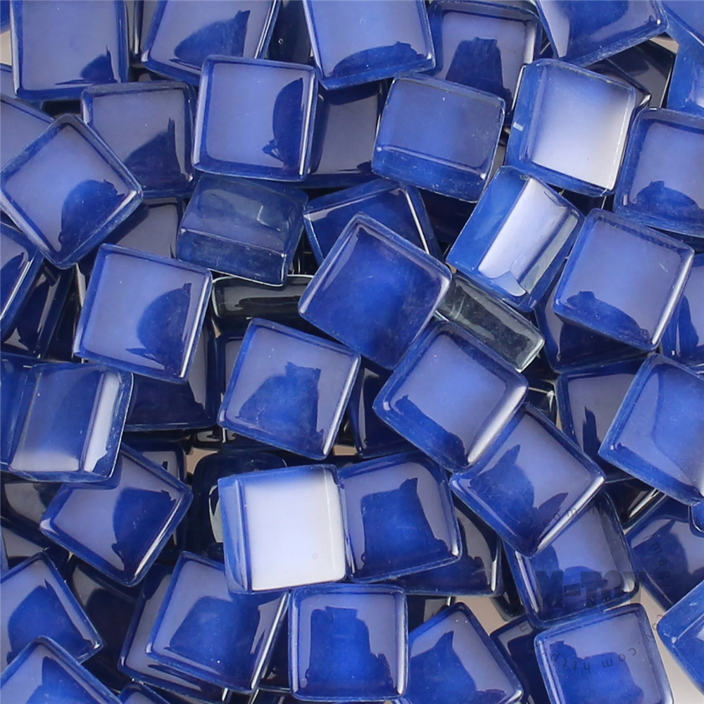 Blue Square Crystal Glass Mosaic 10-CC725