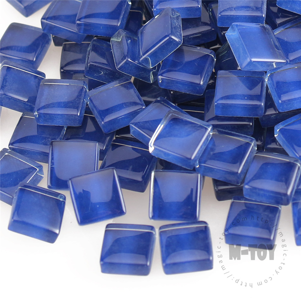 Blue Square Crystal Glass Mosaic 10-CC725