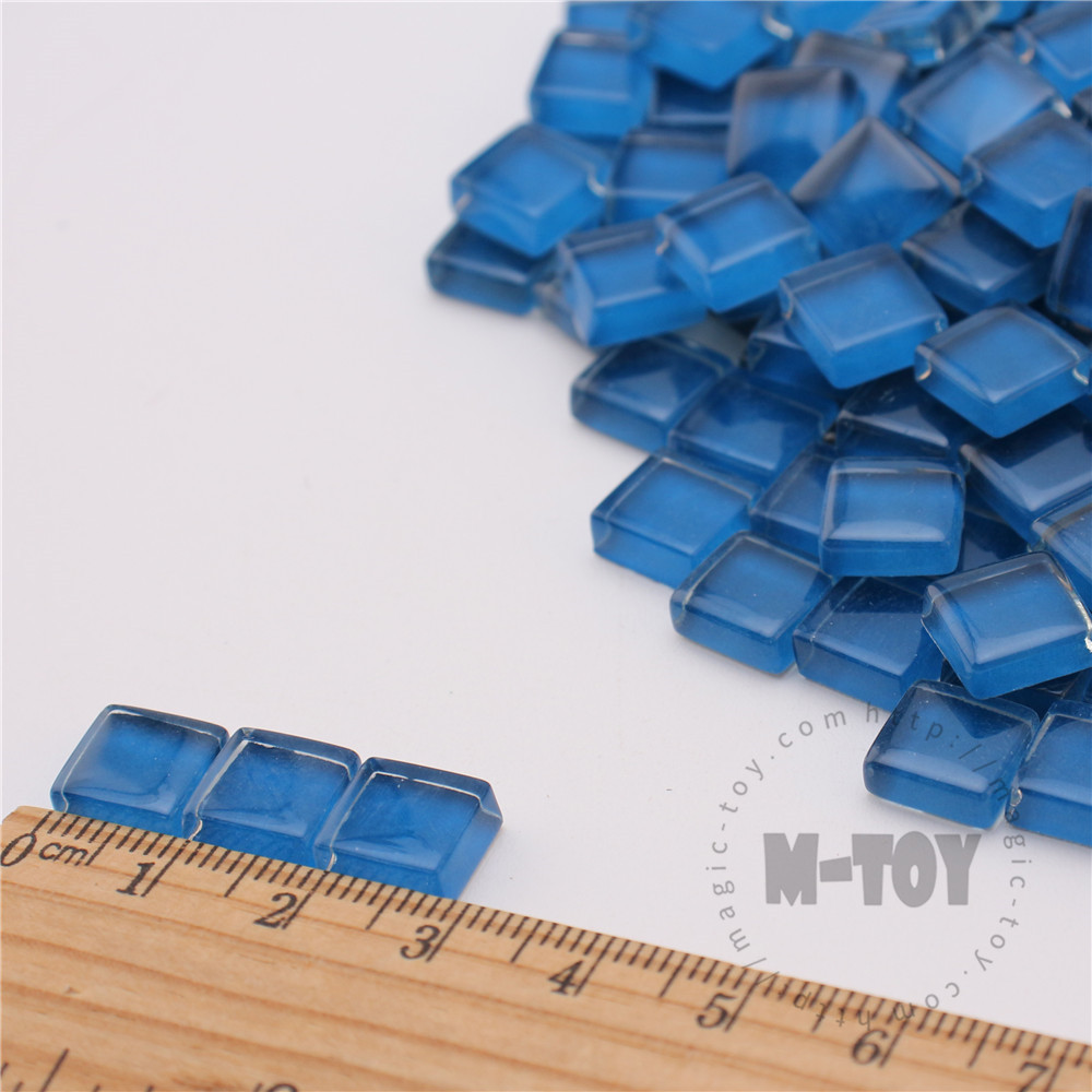 Blue Square Crystal Glass Mosaic 10-CC735