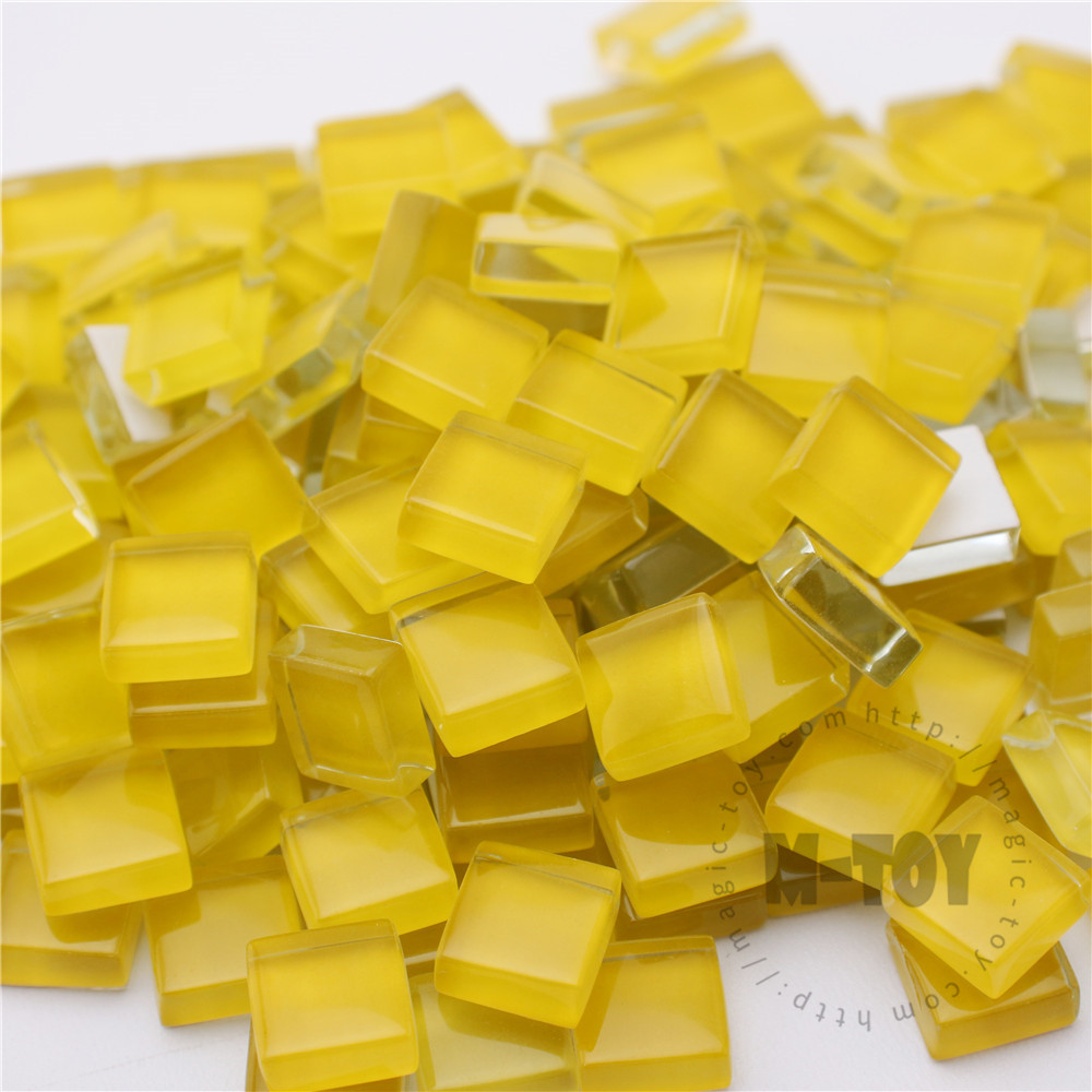 Yellow Square Crystal Glass Mosaic 10-CC935