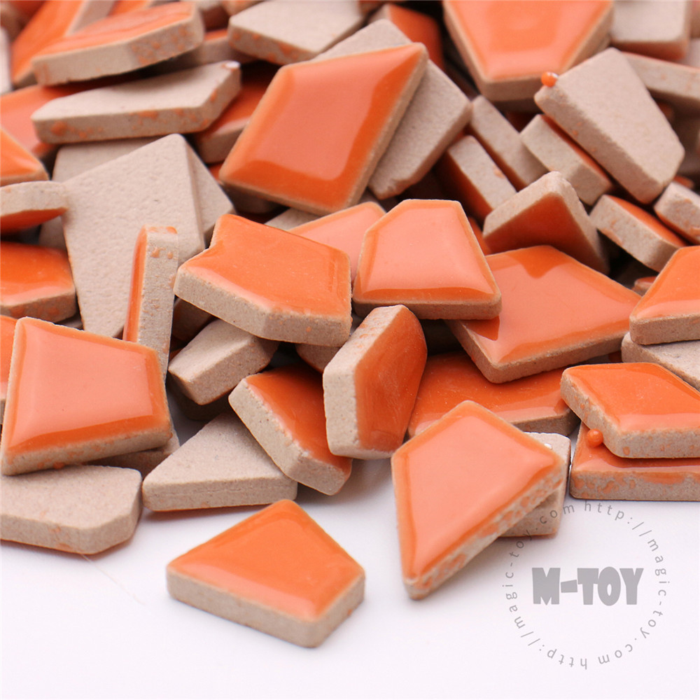 Orange Irregular Ceramic Mosaic IR-H6