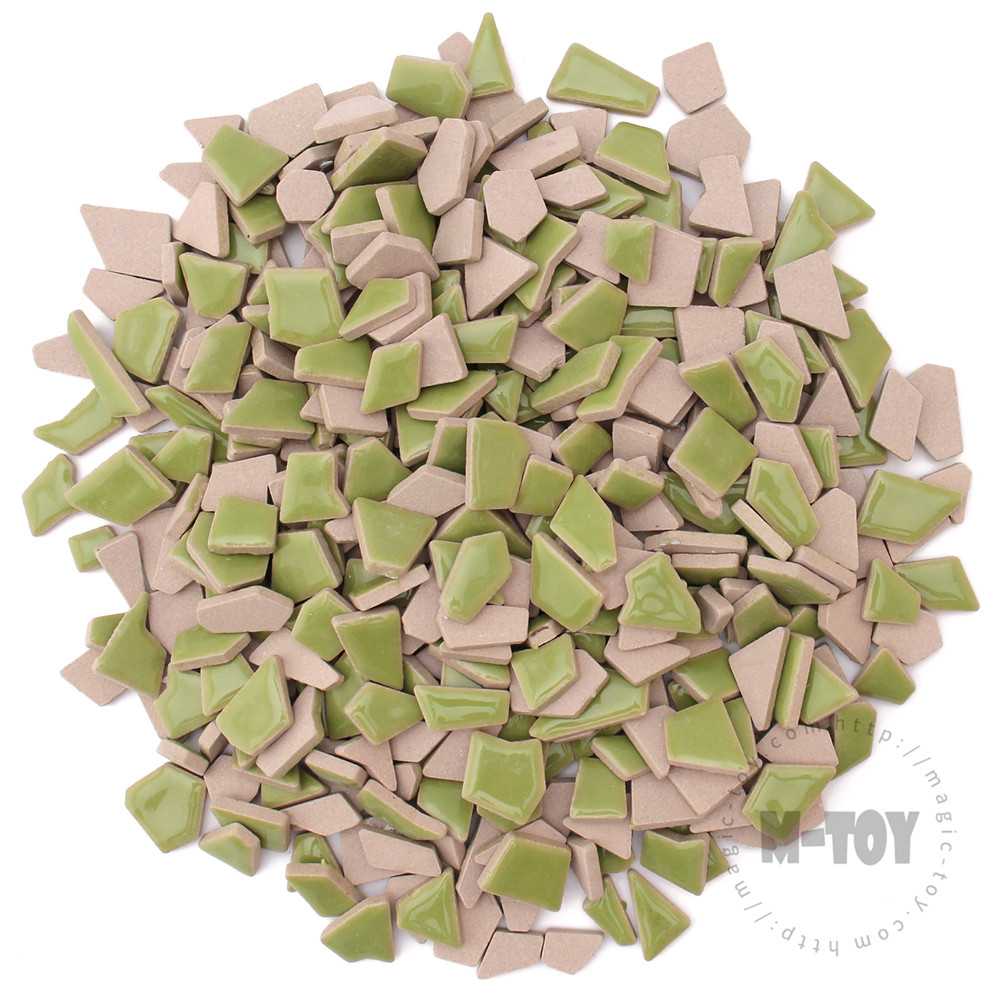 Green Irregular Ceramic Mosaic IR-H143