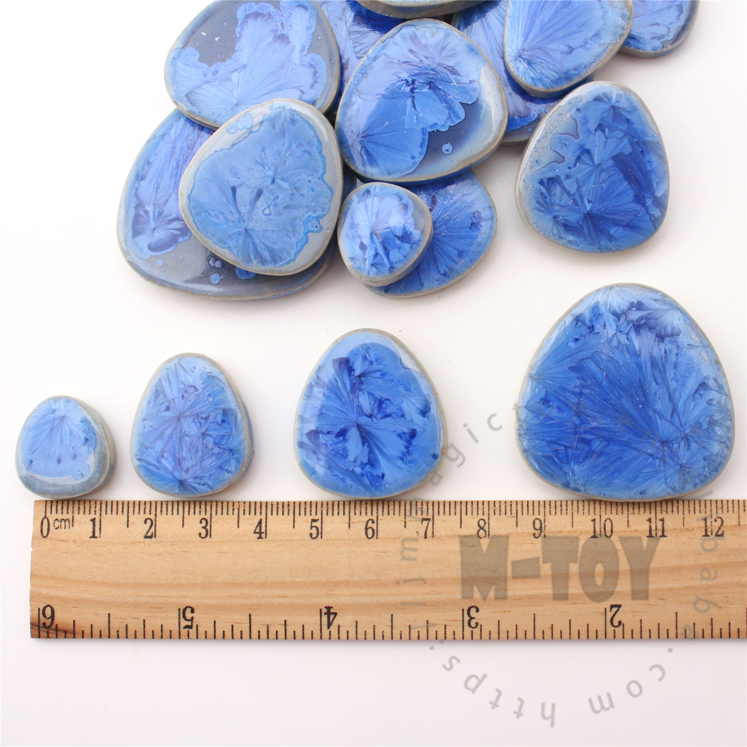 Blue Pebble Shape Ceramic Mosaic CDB705