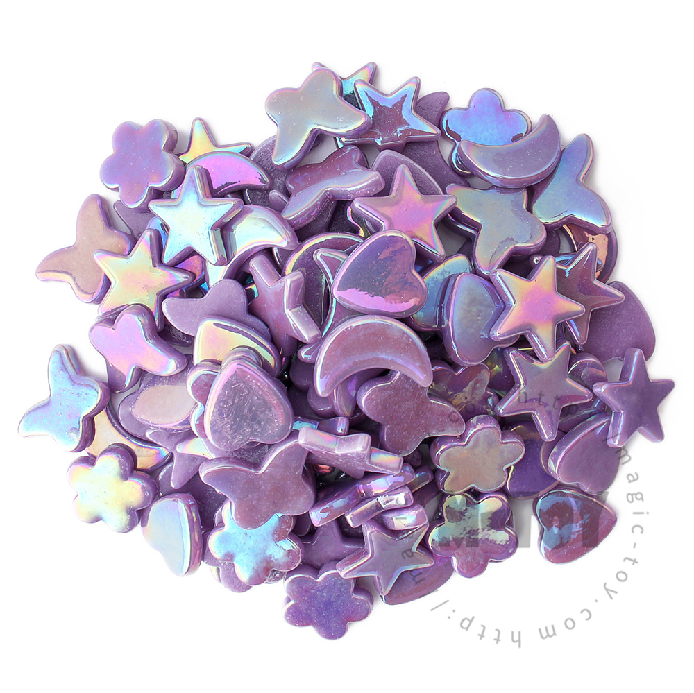 Iridescent Purple Charms Glass Mosaic MU-SSL62