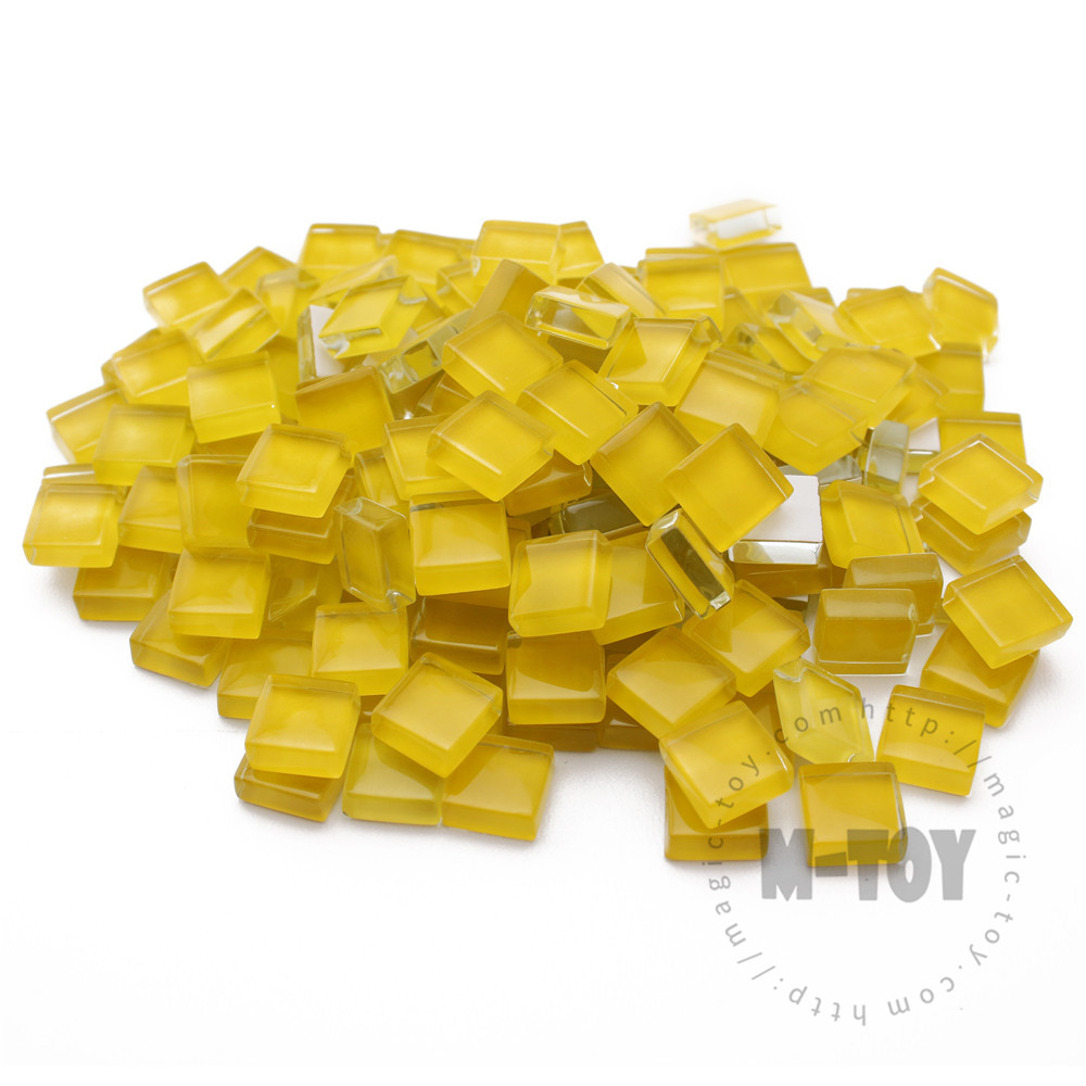 Yellow Square Crystal Glass Mosaic 10-CC935