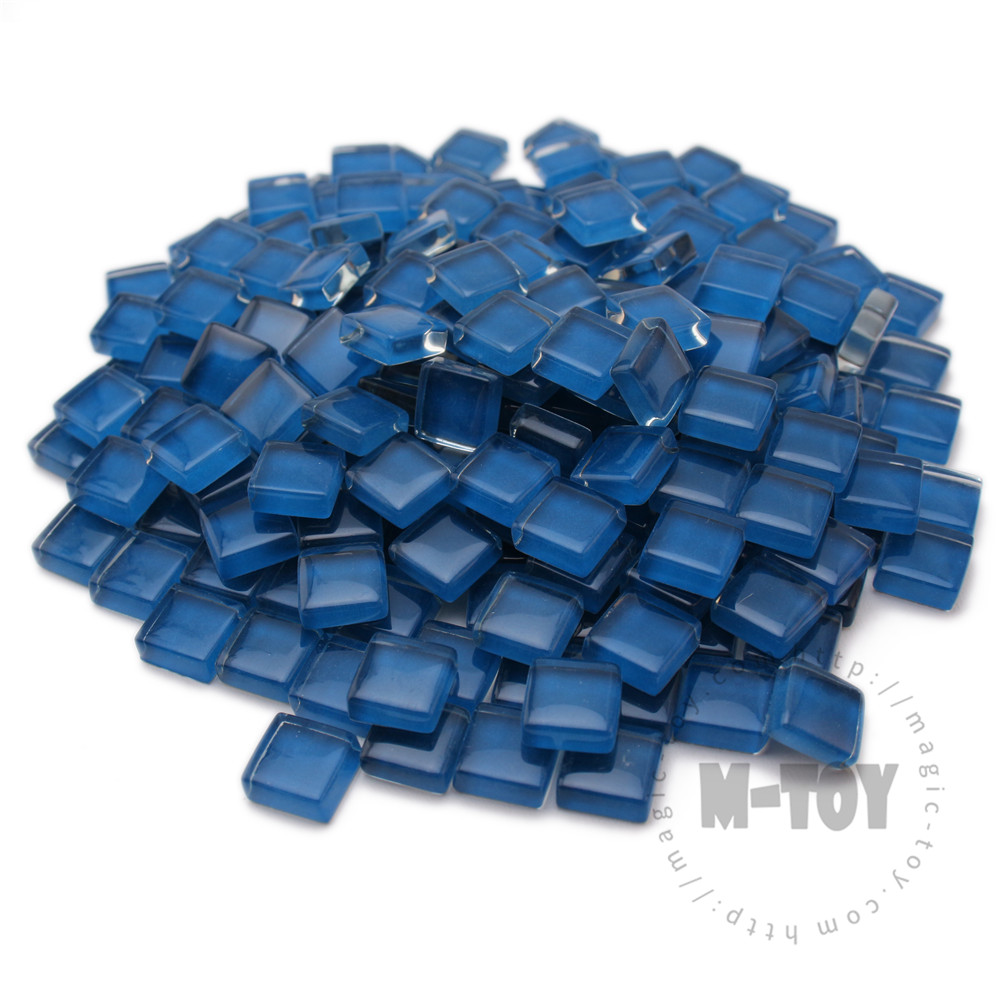 Blue Square Crystal Glass Mosaic 10-CC735