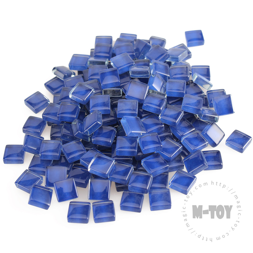 Blue Square Crystal Glass Mosaic 10-CC725