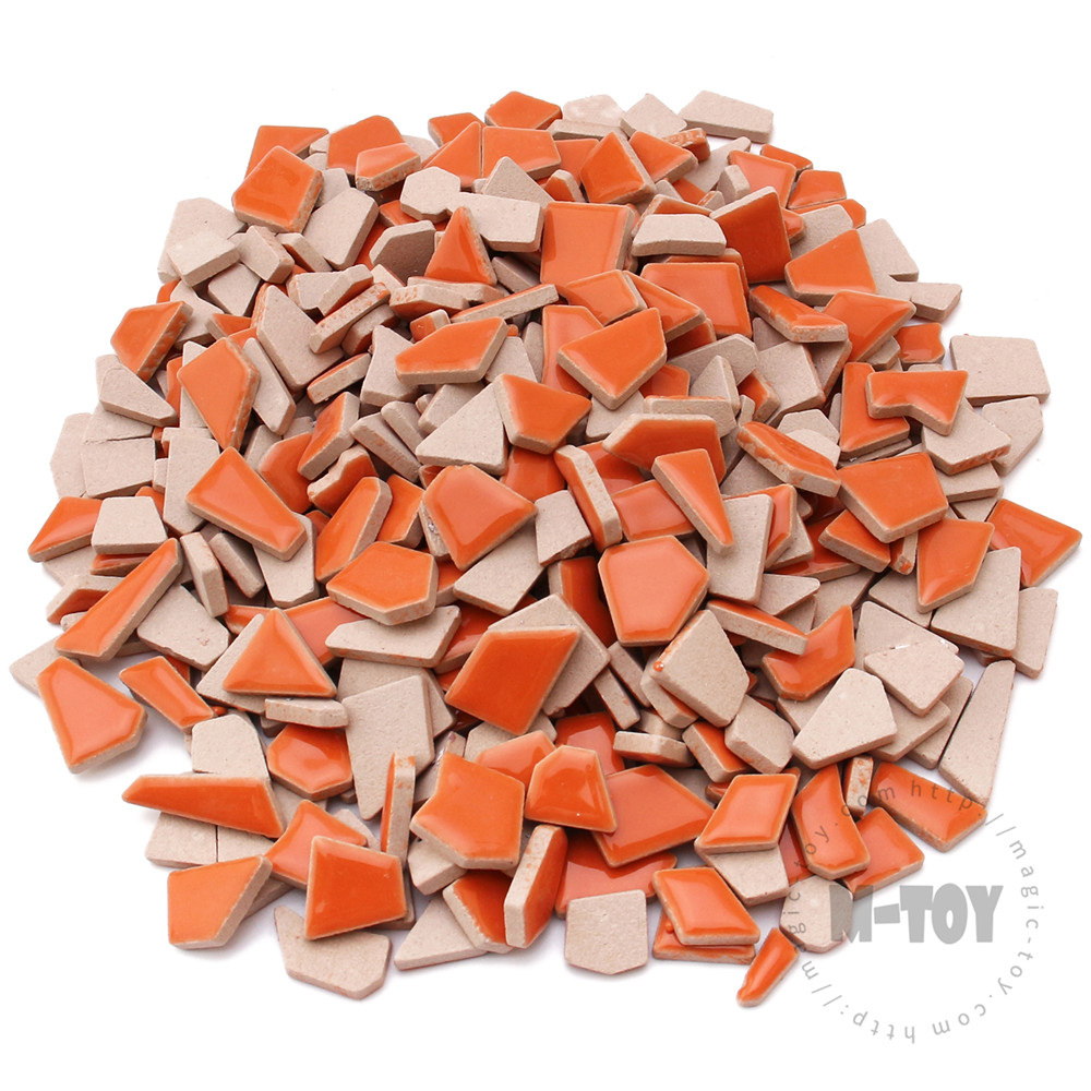 Orange Irregular Ceramic Mosaic IR-H6