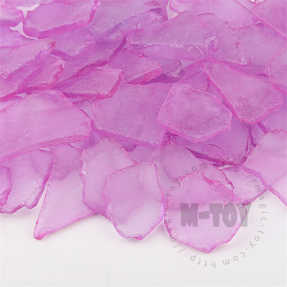 Pink Color Irregular Sea Glass CD-HR401-M